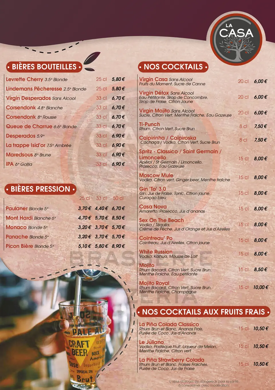 Formules Menu - La Casa