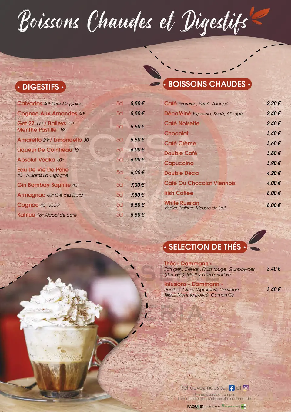 Formules Menu - La Casa