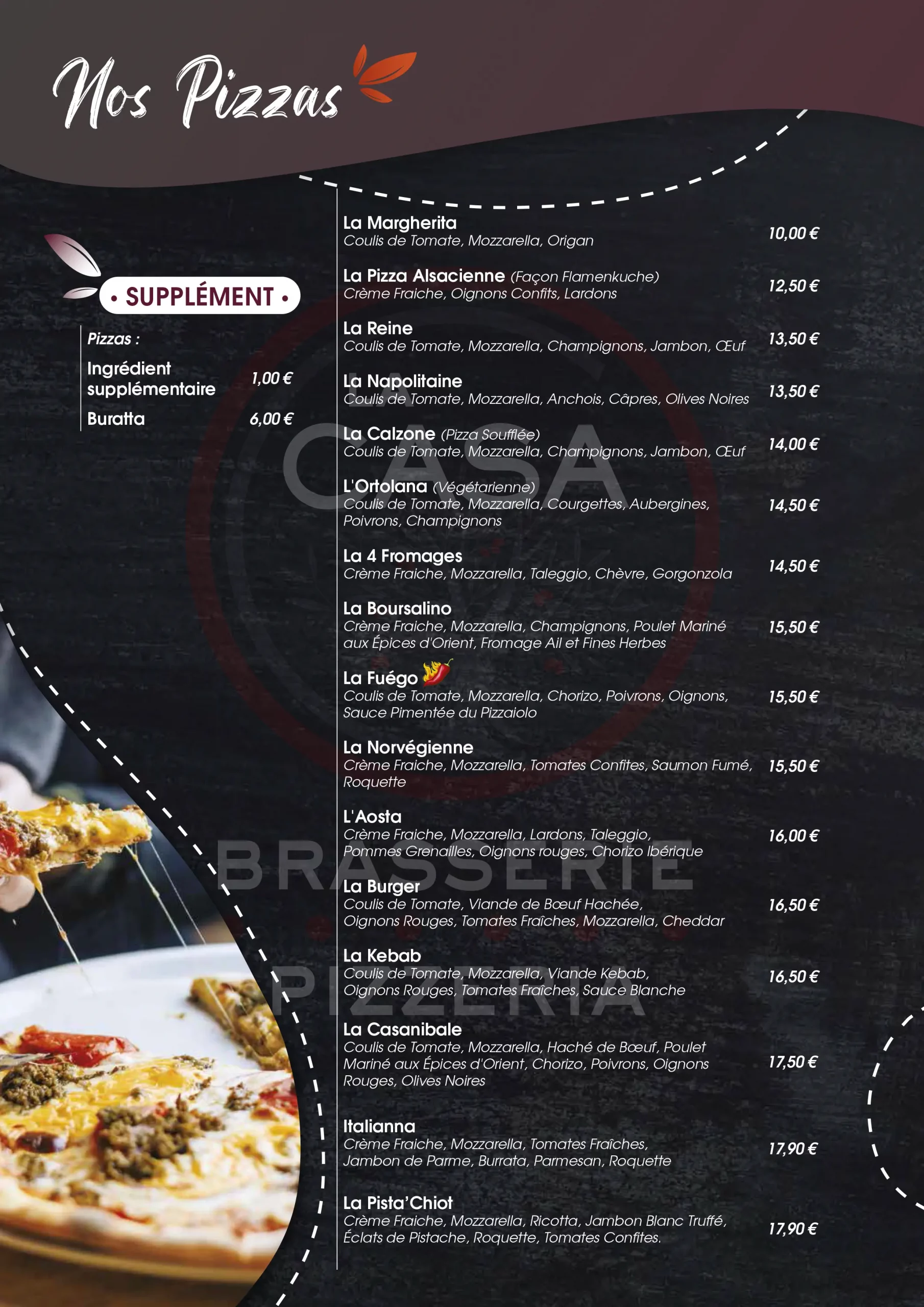 Formules Menu - La Casa