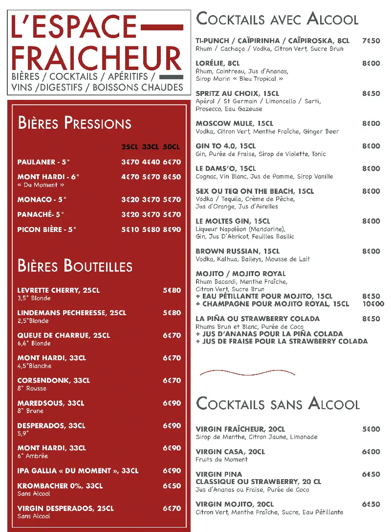 Formules Menu - La Casa