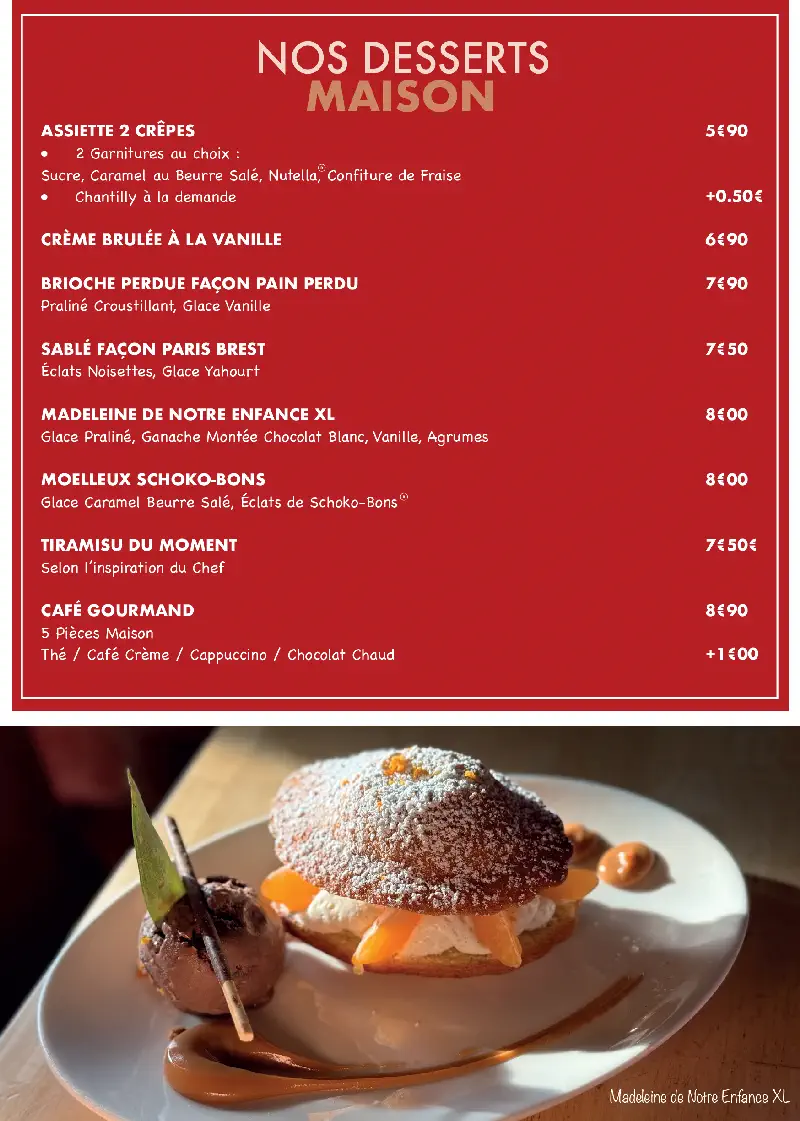 Formules Menu - La Casa