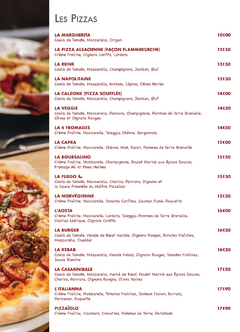 Formules Menu - La Casa